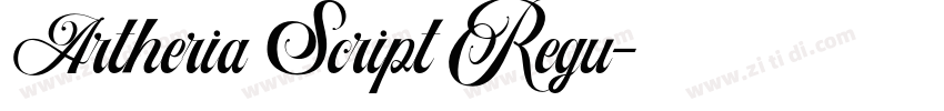 Artheria Script Regu字体转换